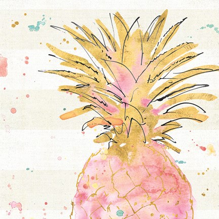 Framed Flamingo Fever V Print