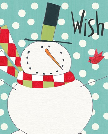 Framed Whimsy Winterland III Print