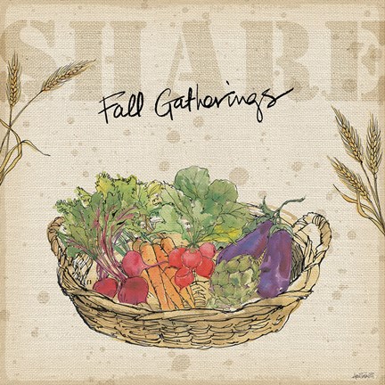 Framed Farmers Feast Harvest I Print