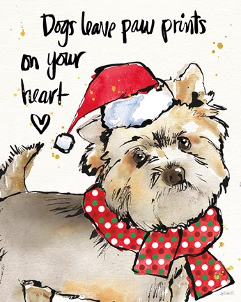 Framed Strike a Paws VII Christmas Print