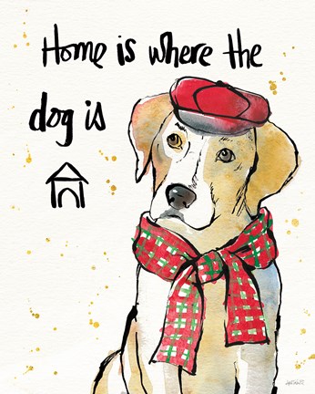 Framed Strike a Paws II Christmas Print