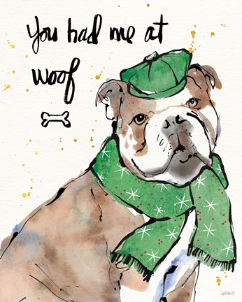 Framed Strike a Paws I Christmas Print