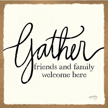 Framed Blessings of Home I  (Gather) Print