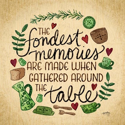 Framed Kitchen Memories II (Fondest memories) Print