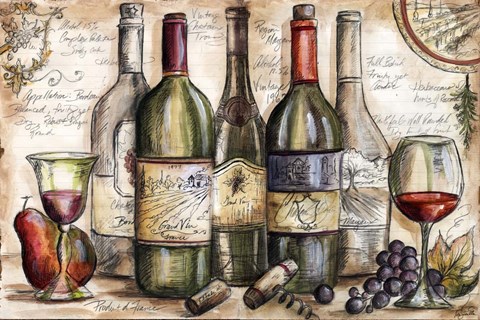 Framed Vinter&#39;s Journal Sketch Landscape Print