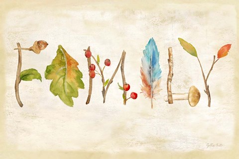 Framed Nature Walk Family Sign Print