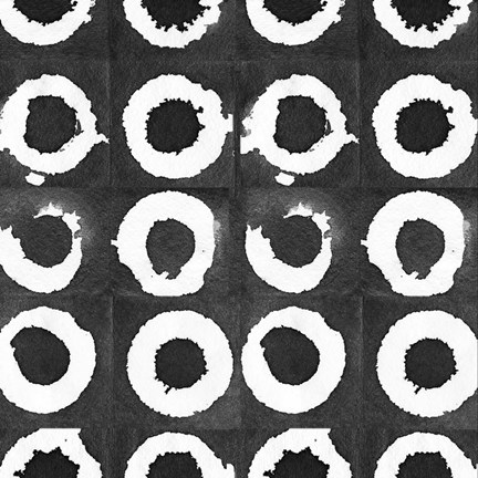 Framed Watermark Black and White I Print