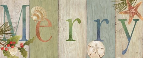 Framed Be Merry Sign Print