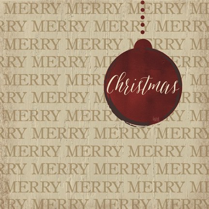 Framed Christmas Ornaments I Print