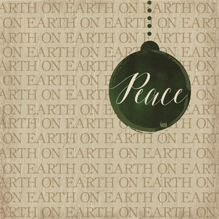 Framed Christmas Ornaments III Print