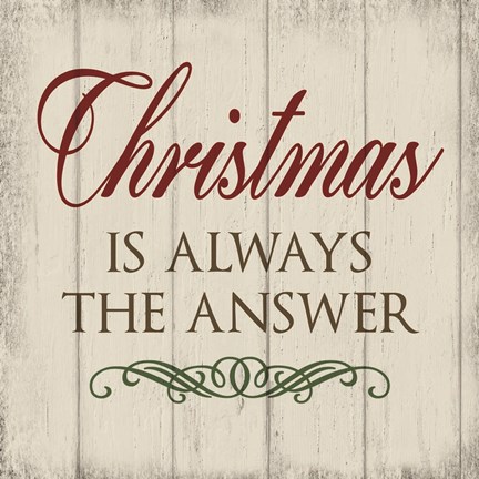 Framed Christmas Peace I Print