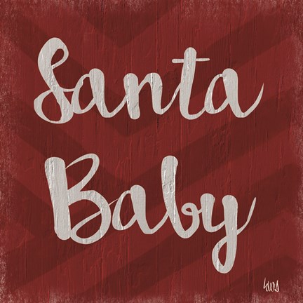 Framed Chevron Christmas II Print