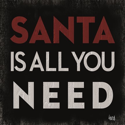 Framed Santa Cheer I Print