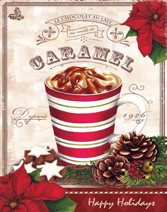 Framed Hot Cocoa Caramel Print