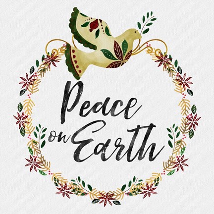 Framed Peace and Joy I Print