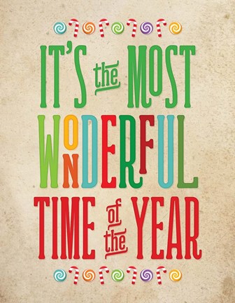 Framed Colorful Christmas II Print