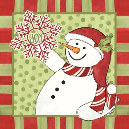 Framed Sentimental Snowmen II Print