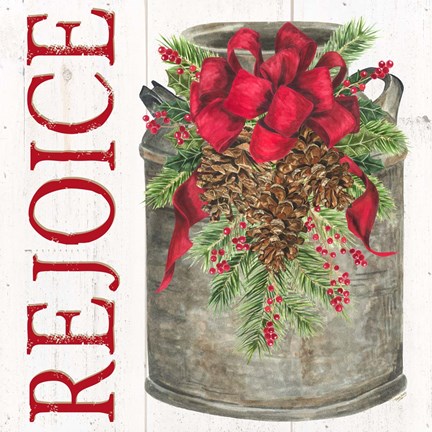 Framed Home for the Holidays Rejoice Print