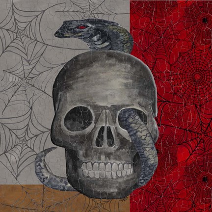 Framed Something Wicked Skull Print