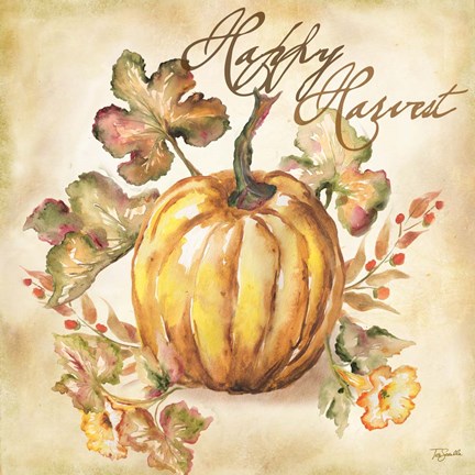 Framed Watercolor Harvest II Print