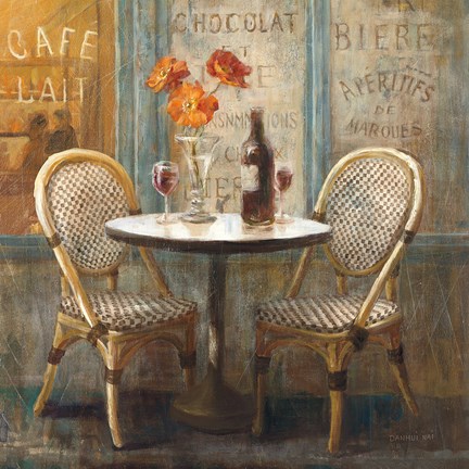 Framed Meet Me at Le Cafe I Print