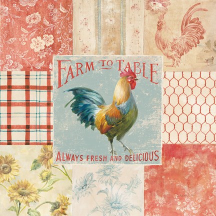 Framed Farm Nostalgia I Print