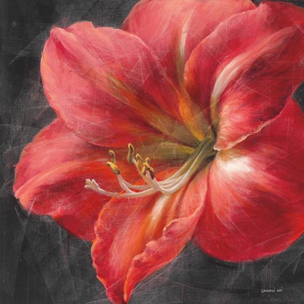 Framed Vivid Floral III Crop Print