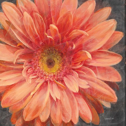 Framed Vivid Floral II Crop Print