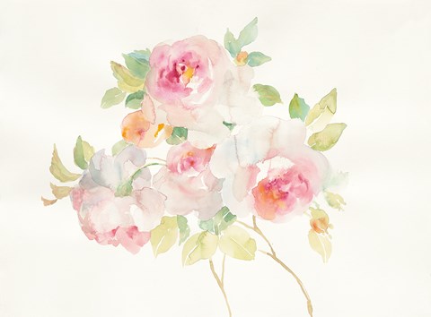 Framed Watercolor Element III Print