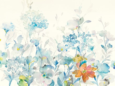 Framed Translucent Florals Print