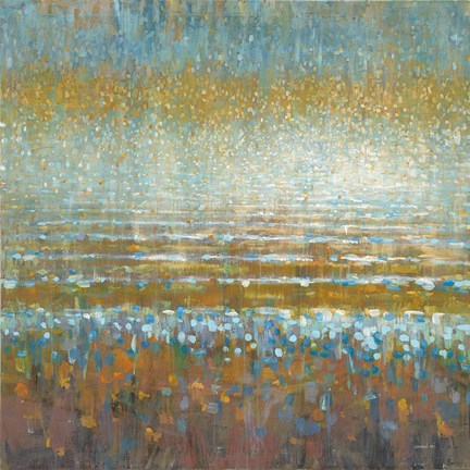 Framed Rains Over the Lake Light Print