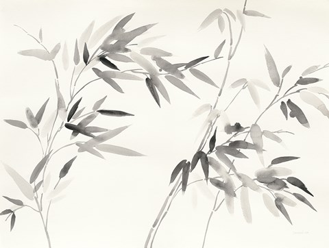 Framed Bamboo Leaves I Print