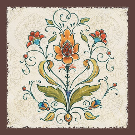 Framed Mediterranean Flair III Print