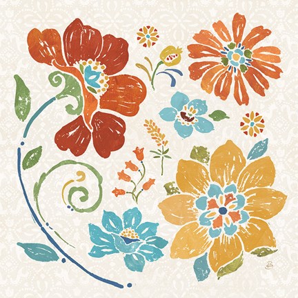 Framed Spanish Impressions III Print