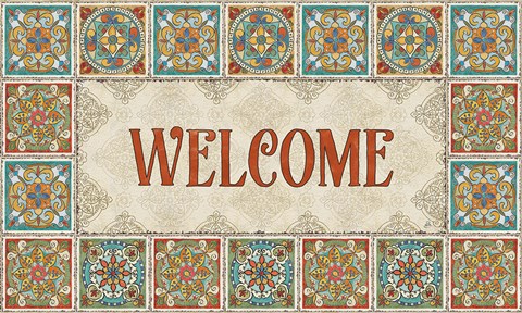 Framed Mediterranean Flair XIX Print