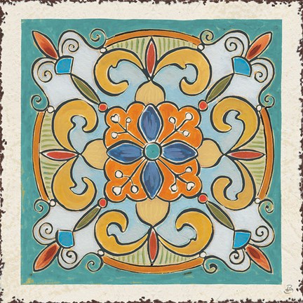 Framed Mediterranean Flair VII Print