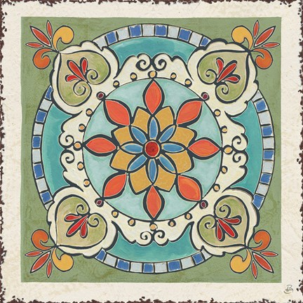 Framed Mediterranean Flair IX Print