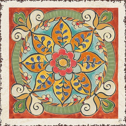 Framed Mediterranean Flair VIII Print