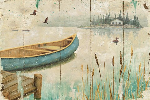 Framed Waterside V Print