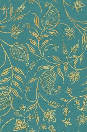 Framed Paisley Trail III Patterns Print