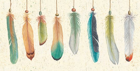 Framed Feather Tales VIII Print