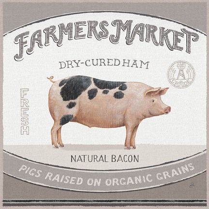 Framed Vintage Farm III Print