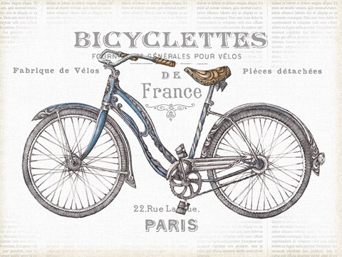 Framed Bicycles II v2 Print