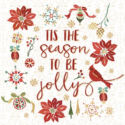 Framed Holiday Impressions IV Print