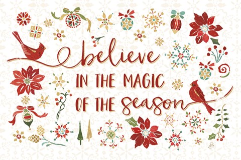 Framed Holiday Impressions II Print