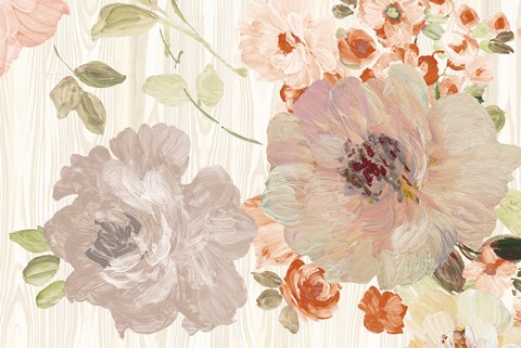 Framed Driftwood Garden I Neutral Print