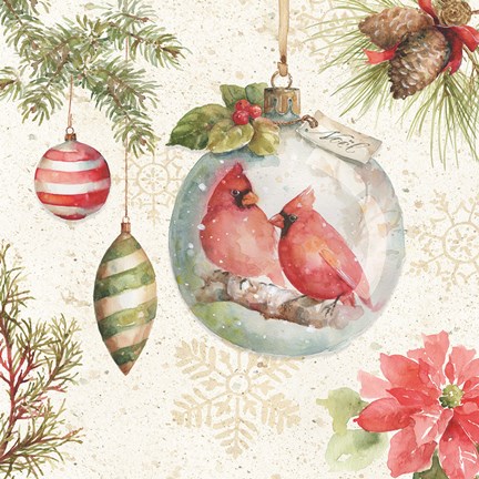 Framed Woodland Holiday V Print