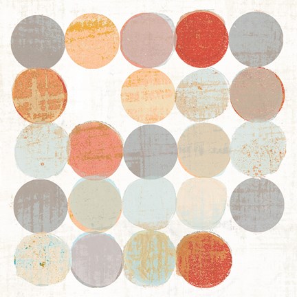 Framed Dots II Square II Print