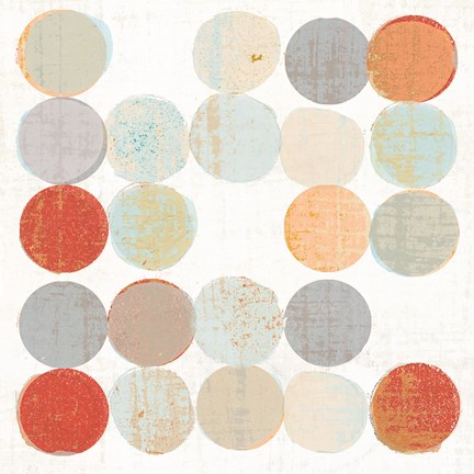 Framed Dots II Square I Print