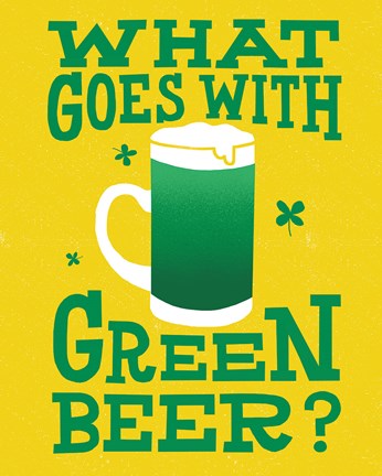 Framed Green Beer Cake I Print